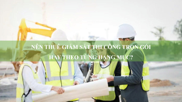 Nên thuê giám sát thi công trọn gói hay theo từng hạng mục?